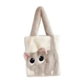 thumbnail image 5 of Segolike Fluffy Tote Bag, Fluffy Shoulder Bag, Wallet, Lightweight, Stylish, Underarm Bag Beige Apricot, 5 of 8