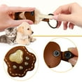 thumbnail image 3 of Usloyux under $5 Pet Hair Keychain, Leather Paw Shape Keychain for Storing Pet Hair Keepsake, Cute Memorial Gift for Dog and Cat Lovers, Durable Material with Metal Key Ring, 3 of 5