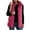 Hot Pink, variant on Ghalytn Women's High Neck Hooded Puffer Vest, Sleeveless Zip Up Quilted Jacket with Stand Collar and Pockets