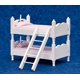 thumbnail image 1 of Dollhouse Miniature 1:12 Scale White and Pink Bunkbeds with Ladder #T5413 Town Square Miniatures 467107655388, 1 of 2