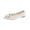 Beige, variant on Women's Pointed Toe Flats Comfortable Flock Casual Dress Flats Multi-Color Metallic Embellishment Shoes for Wedding Guest Blue
