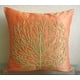 thumbnail image 4 of Funda de almohada decorativa, fundas de almohada naranjas, funda de almohada con cuentas de árbol verde, funda de almohada decorativa de 35 x 35 cm (14 x 14 pulgadas), funda de almohada cuadrada de, 4 of 6