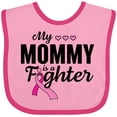 thumbnail image 3 of Inktastic Breast Cancer Awareness My Mommy is a Fighter Boys or Girls Baby Bib, 3 of 4