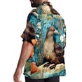 thumbnail image 3 of Platypus Men's Casual Short Sleeve Button Down Shirts - Printed Summer Beach Tops for Men and Women, 3 of 6