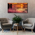 thumbnail image 6 of Epic Graffiti 'Paddling Into The Sunset' by Jonathan Ross, Canvas Wall Art, 60"x30", 6 of 8