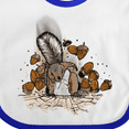 thumbnail image 4 of Inktastic Squirrel Superhero Landing with Acorns Boys or Girls Baby Bib, 4 of 4