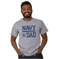 thumbnail image 4 of US Navy Dad Military Anchor Logo Men's Graphic T Shirt Tees Brisco Brands S, 4 of 5