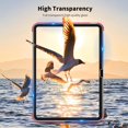 thumbnail image 4 of Case Compatible with iPad (A16) 11th Generation 11 inch 2025, iPad 10th Gen 10.9 inch 2022, Slim Case with Tempered Glass with Stand Function, Watermelon Powder, 4 of 15