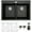 Black, variant on Karran Usa Qt-810-Pk1 Quartz Qt 33" Drop In Double Basin Quartz Composite Kitchen Sink -