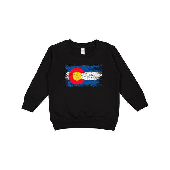 Inktastic Colorado Flag Distressed Look Toddler Sweatshirt