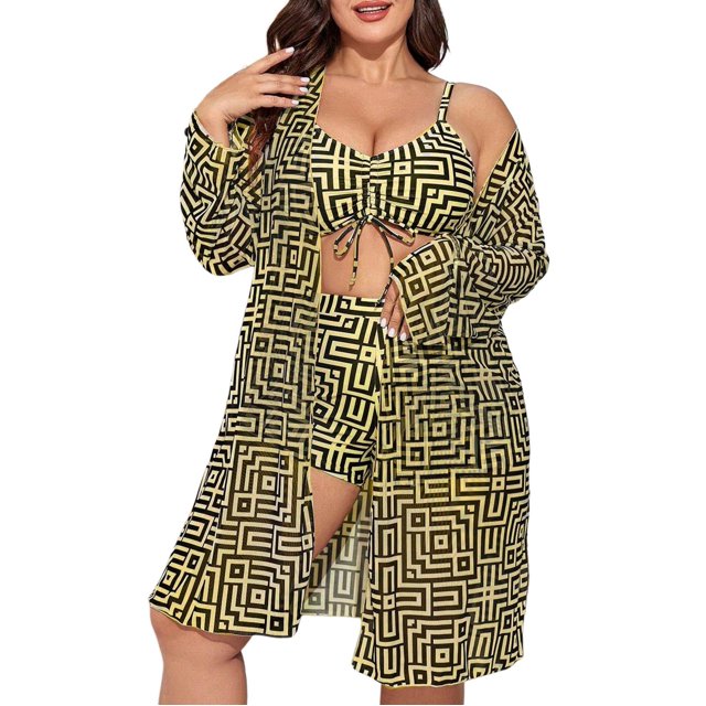Ensemble de Maillot de Bain Tankini Grande Taille pour Femmes, Haut de Bikini Taille Haute avec Short de Bain, Maillot de Bain Confortable pour Grande Taille à la Plage