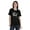 Black, variant on Crew Neck WoMen's I Got The Shot Funny Pro Vaccine Cotton T-Shirt