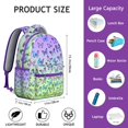 thumbnail image 6 of Floral Butterfly Print Backpack&nbsp;– Water-Resistant School Bag, Fits Up to 15” Laptop, Multiple Pockets, Cute Gift for Girls & Students, 6 of 6