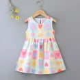 thumbnail image 2 of TAIAOJING Toddler Girls Dresses Summer Floral Dress Sleeveless Casual O-Neck A-Line Dress For Children Comfort 6-7Y, 2 of 4