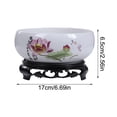 thumbnail image 2 of Maceta de cerámica china para interior con soporte para plantas y flores, ideal para bonsáis hidropónicos, para oficina, jardín, interior y exterior., 2 of 7