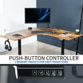 thumbnail image 5 of VIVO Electric 47" x 47" Corner Desk, Rustic Vintage Brown Table Top, Black Frame, 5 of 8