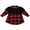 Noir Rouge, variante sur Xingqing 2 Pcs Ensemble Chemise et Gilet à Carreaux Manches Longues pour Bébé Fille de Noël
