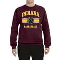 thumbnail image 2 of Wild Bobby City of Indiana IND Basketball Fantasy Fan Sports Unisex Crewneck Sweatshirt, Maroon, Medium, 2 of 5