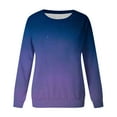 thumbnail image 4 of Dyegold Sweatshirts for Teen Girls Womens Long Sleeve Crew Neck Ombre Pullover Tops Hoodies Casual Loose Gradient Sweaters T Shirts, 4 of 4