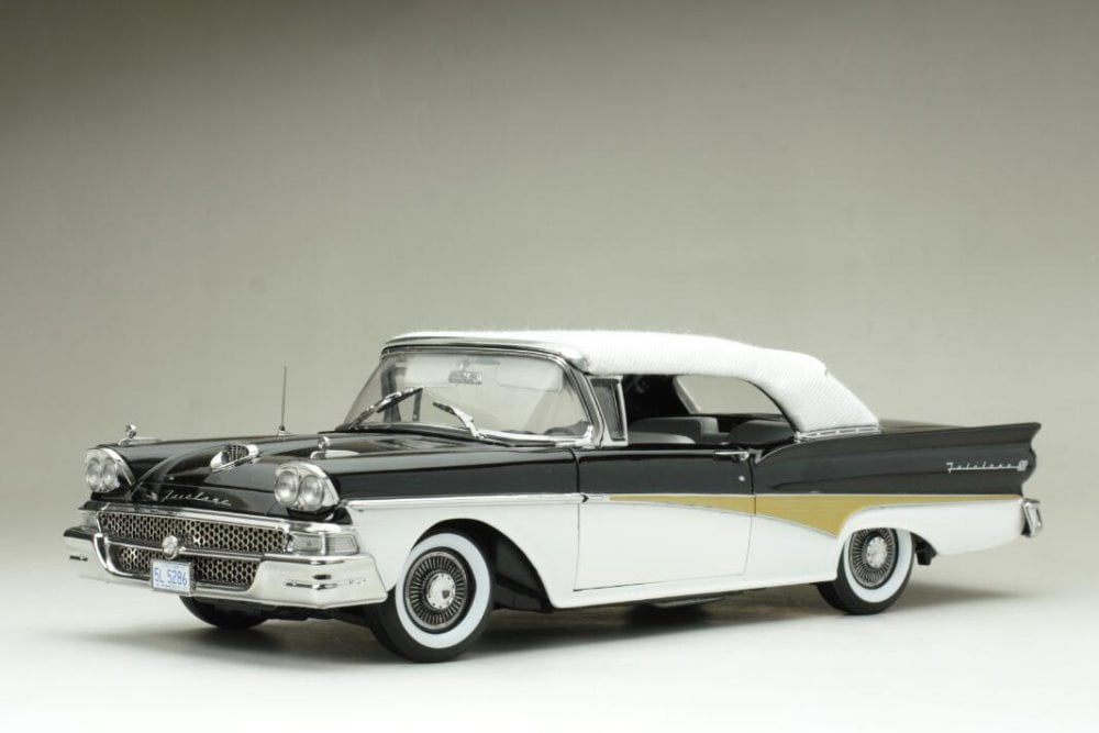 1958 Ford Fairlane 500 Open Convertible-Torch Red/Raven