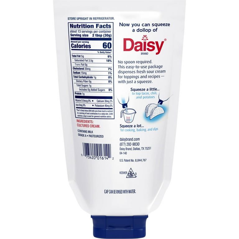 Daisy Pure and Natural Sour Cream, 14 oz Pouch (Refrigerated