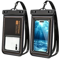 Waterproof Phone Pouch, Universal Fit for Swimming Snorkeling Hiking Travel, IPX8 Certified Dry Bag Case with Touchscreen Compatibility, Clear Protective Sleeve for iPhone Samsung Smartphones