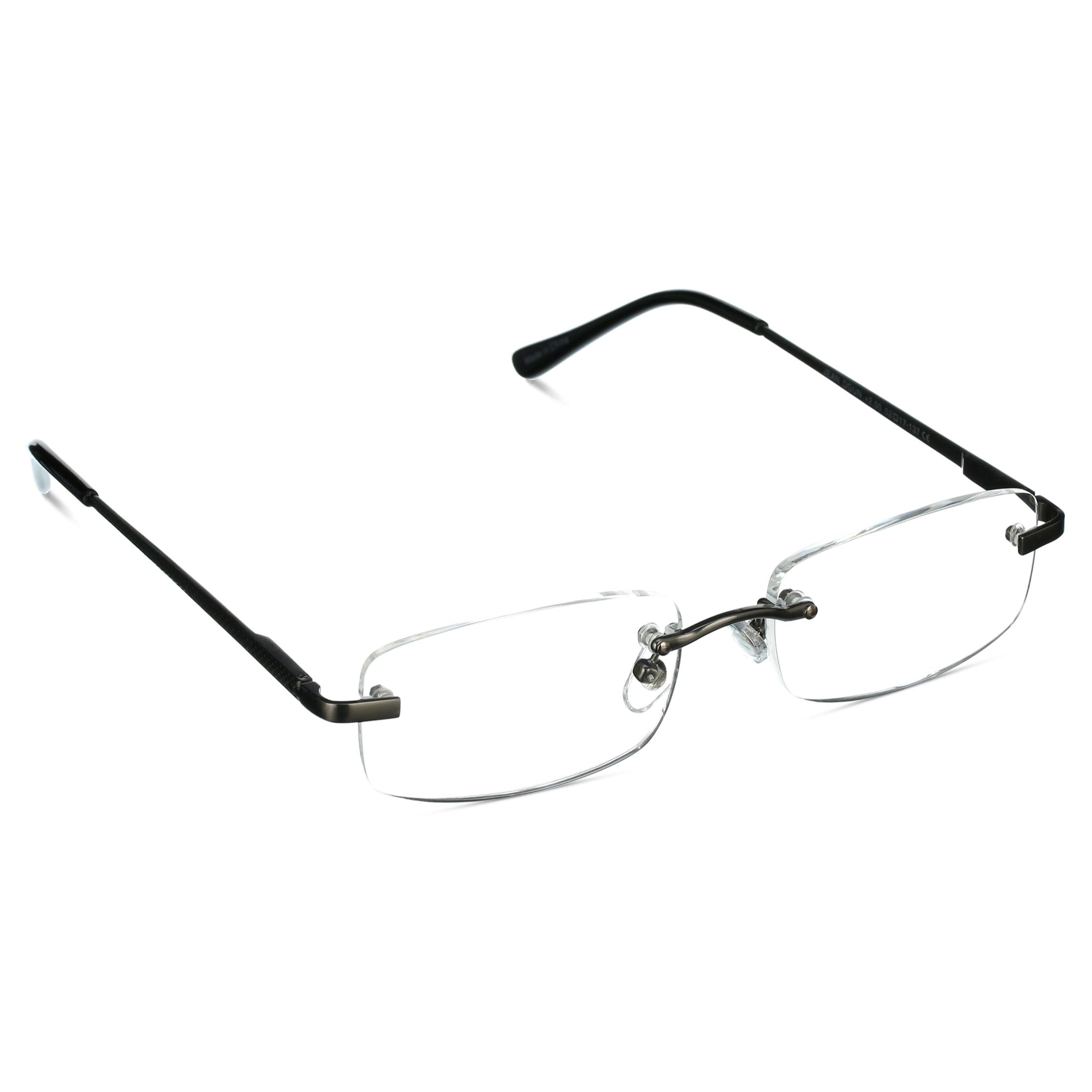 M+ Readers 180° Flex Temples Jean Dgun +2.50 Reading Glasses with Case