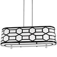 thumbnail image 1 of Dainolite Pembroke 4 Light Island Light en Noir et Blanc, 1 of 1