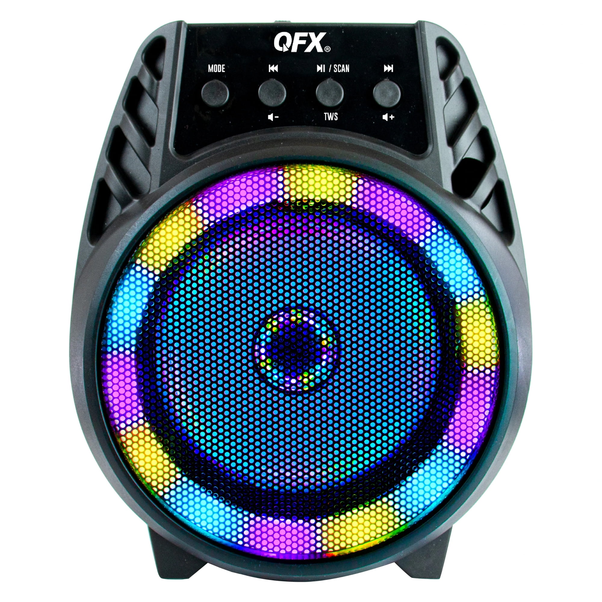 QFX BT-64 4 Inch Bluetooth Speaker With LED Lights