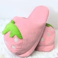 thumbnail image 5 of Vjnyvs Women's Winter Warm Slippers Cute Comfortable Strawberry Slippers Kawaii Fruit Fuzzy Plush Slipper Warm Cotton Slippers Indoor Home Cotton Slippers, 5 of 7