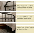 thumbnail image 5 of alazyhome Black Platform Metal Bed Frame, Suitable All Ages, Queen, 5 of 7