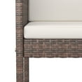 thumbnail image 3 of vidaXL 5 Piece Garden Bar Set with Cushions Poly Rattan Brown, 3 of 5