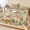 Brown, variant on Twin XL Size Fitted Sheet Set - Brown Camels 2 Piece Bedding Sets 16" Deep Pocket Fitted Sheet with 1 Pillowcases, Desert Animals Aloe Vera Green Leaves Brushed Microfiber Hotel Luxury Bed Sheets