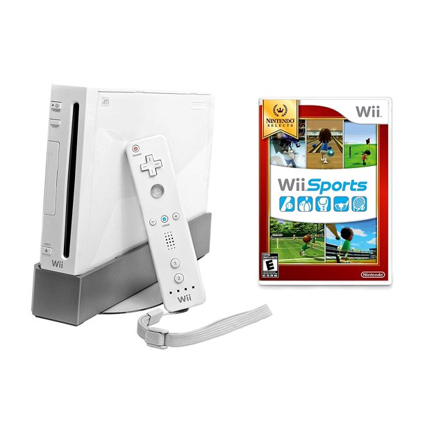 Wii Console White Wii Sports Bundle (Refurbished)