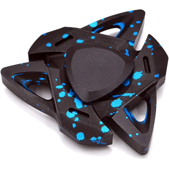 Hand Spinner Triangular Design Metal Fidget Spinner Fidget Gyro Toy EDC Focus Meditation Break Bad Habits ADHD con Premium Bearing (Azul) Ofspeizc WRMH-875