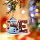 thumbnail image 3 of Adornos navideños con letras 2025, colgante de ciervo navideño, decoración de madera para mesa, adornos personalizados, 3 of 4