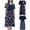 Navy, variant on Quinlirra Maternity Dresses for Women 2024 Short Sleeve Floral Print Nursing for Breastfeeding Casual