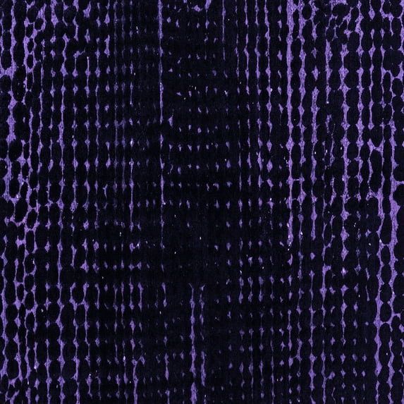 Ahgly Company Indoor Square Abstract Purple Modern Area Rugs, 3' Square