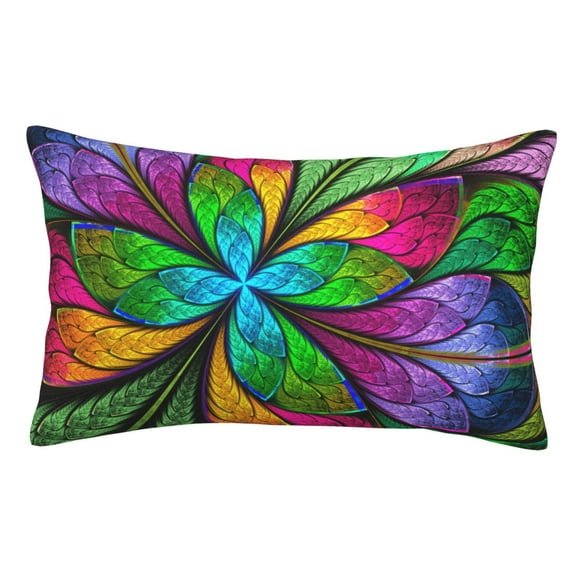 Vsdgher Multicolored Beautiful Flower Pillow Cases, Pillow Covers - suit sofa or office-14"x20"
