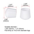 thumbnail image 2 of Cubierta de punta de pierna de goma para muebles, 2 piezas, 32mm/1 1/4", 2 of 7
