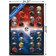 thumbnail image 3 of NFL League - Helmets 21 Wall Poster, 22.375" x 34", Framed, 3 of 3