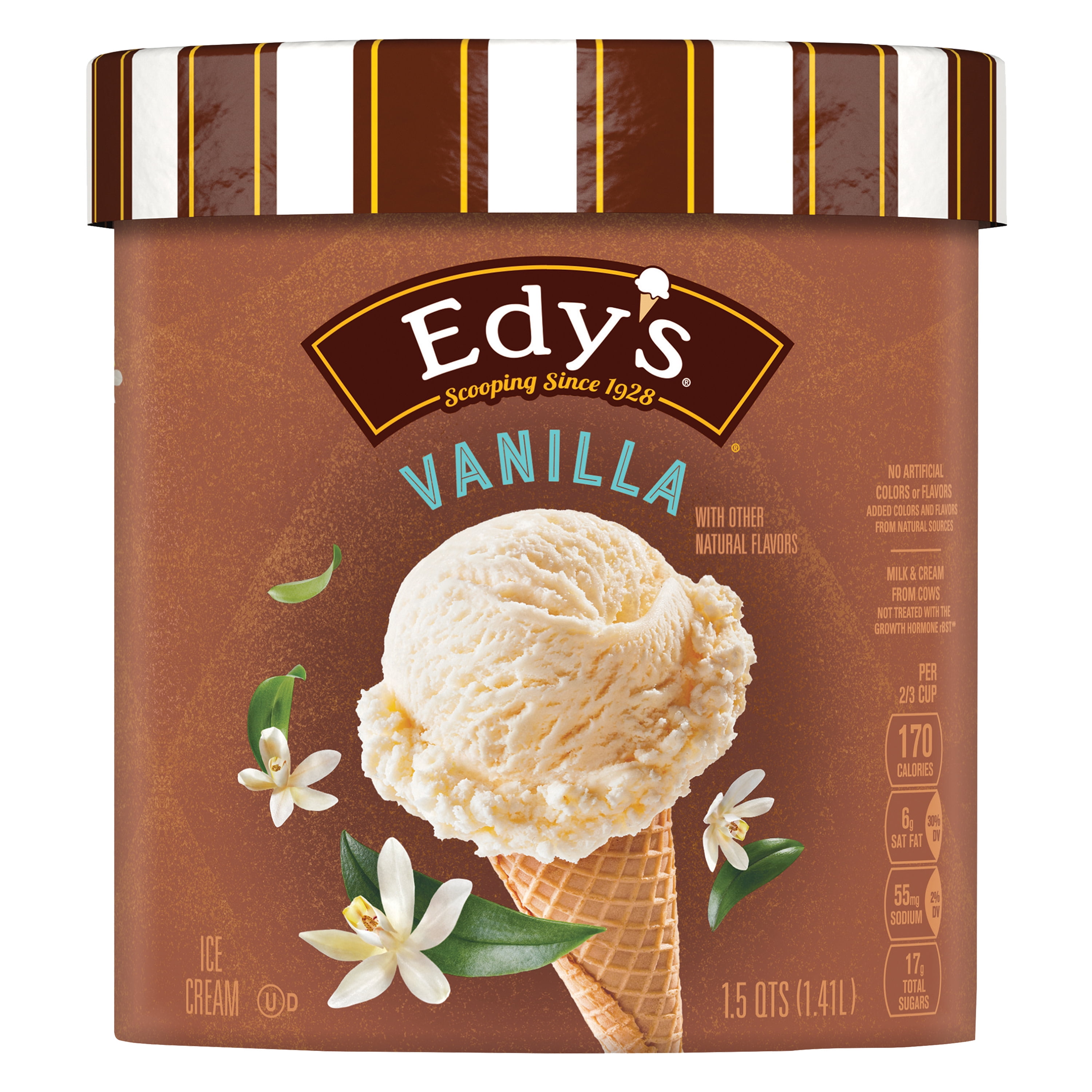 Edy’s/Dreyer’s Grand Vanilla Ice Cream, 48 Oz