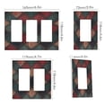 thumbnail image 2 of Yayeee Rocker Switch Wall Plate 1-Gang 4.6"x2.9" Home Decorative Outlet Cover, Red Tartan Pattern, 2 of 6