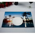 thumbnail image 1 of Mantel Individual ABPHQTO Hermosa puesta de sol En Un Resort de Playa En Los Trópicos 30x45 cm Paquete de 2, 1 of 2