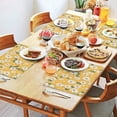 thumbnail image 2 of Yellow Daisy Flower Pattern Summer Placemats Table Placemats Set Of 4-Linen Kitchen Washable Placemats Table Mats 11.8"x17.7" Non-Slip Heat Resistant, 2 of 6