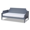 thumbnail image 1 of Baxton Studio Lit de Repos Taille Double en Bois Gris Mariana, 1 of 8