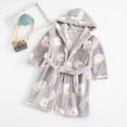 thumbnail image 4 of FloreceBien Nuevo pijama infantil de franela de invierno para hombre y mujer y albornoz infantil de otoño, 4 of 5