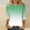White, variant on Women Tops Half Sleeves Color Crew Neck Casual Pull Over Tee Spring Summer
