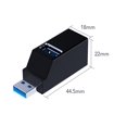 thumbnail image 5 of Hub Usb De Alta Velocidad Mini Usb 3.0 Hub Usb 2.0 Divisor De 3 Puertos (2 Usb 2.0 Zusb 3.0) Adaptador De Distribución Para Pc, Portátil, Macbook, Notebook, Unidades Flash Usb, 5 of 5