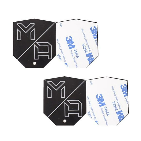 Mob Armor MBAMOBN-PL-ACC Stick-On Mounting Disck with Shield Shape Device Side&#44; Black - Pack of 2